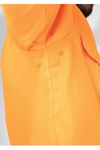 Hi Vis Day S/S Domed Work Shirt - navy/orange