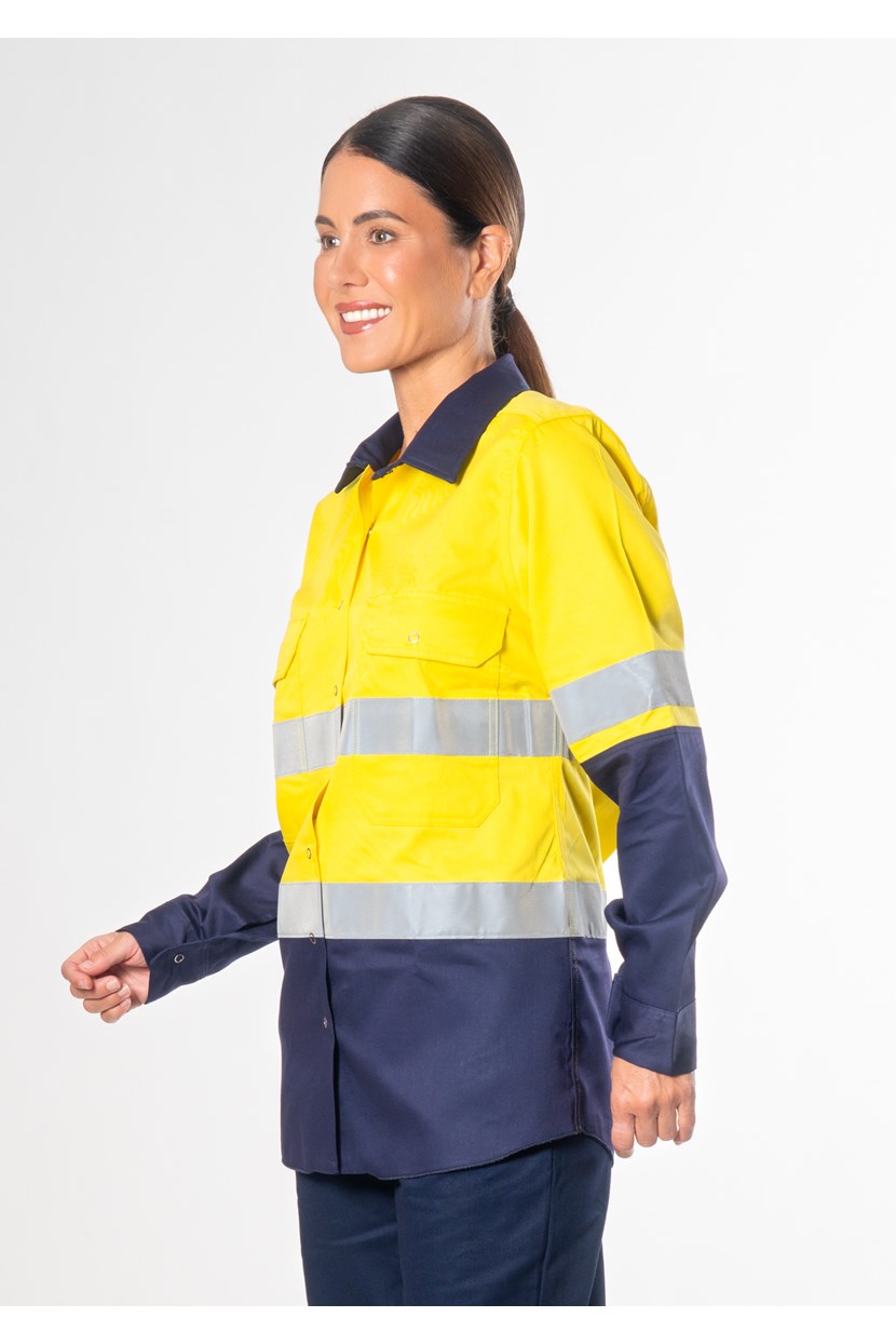 Hi Vis Day/Night Women's Domed Work Shirt