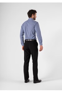 Soft Suiting Men's Flat Front Pant - black