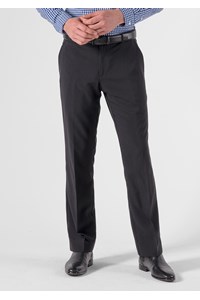 Soft Suiting Men's Flat Front Pant - black