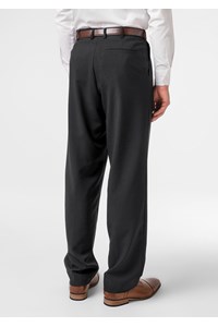 Soft Suiting Men's Twin Pleat Pant - black