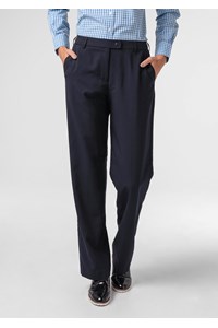 Soft Suiting Women's Flat Front Pant - navy