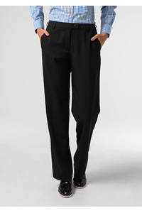 Soft Suiting Women's Flat Front Pant - black