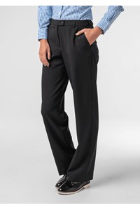 Soft Suiting Women's Flat Front Pant - black