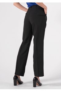 Soft Suiting Women's Twin Pleat Pant - black