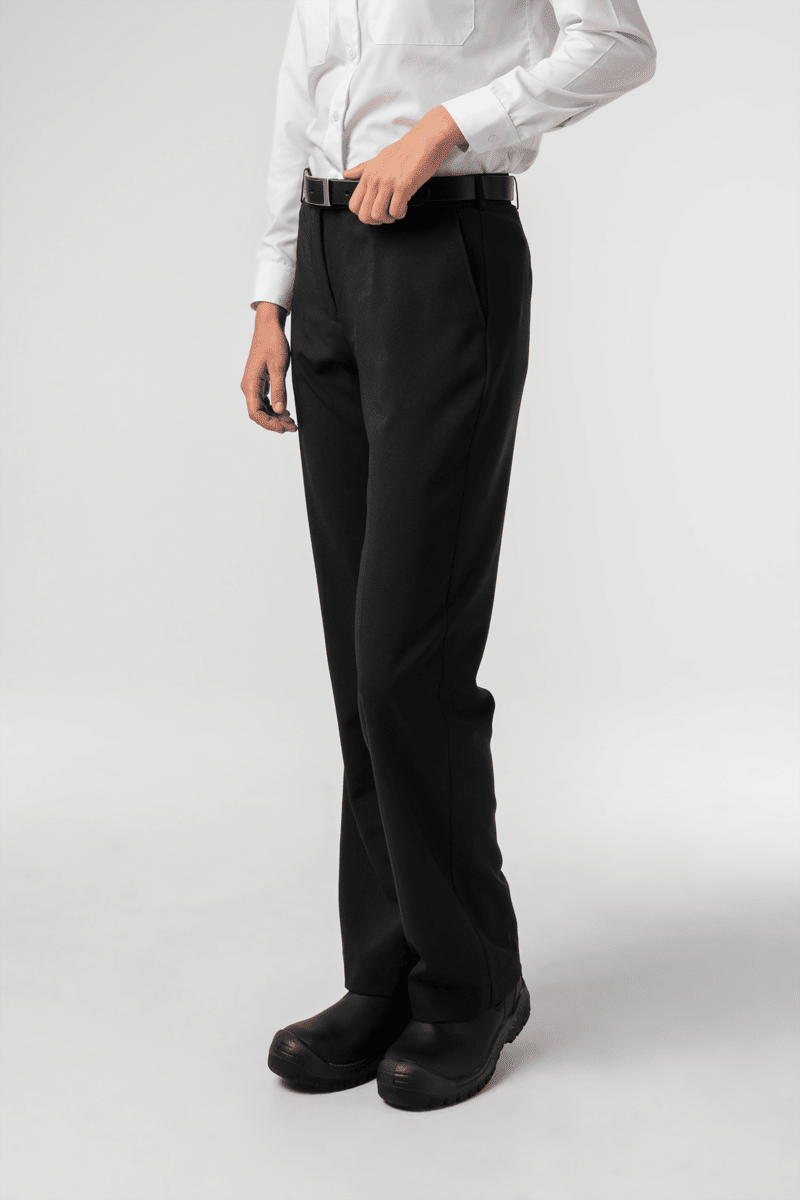 Soft Suiting Women's Twin Pleat Pant - black