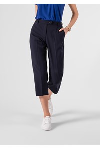 Soft Suiting Women's Crop Pant - navy