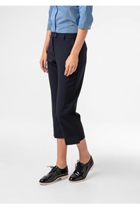 Soft Suiting Women's Crop Pant - navy
