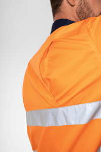 Worker By Deane Day/Night Work Shirt - orange/navy