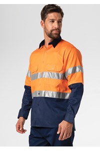 Worker By Deane Day/Night Work Shirt - orange/navy
