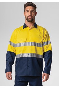 Worker By Deane Day/Night Work Shirt - yellow/navy