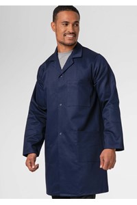 Deane Dustcoat With Pockets - Cotton - navy