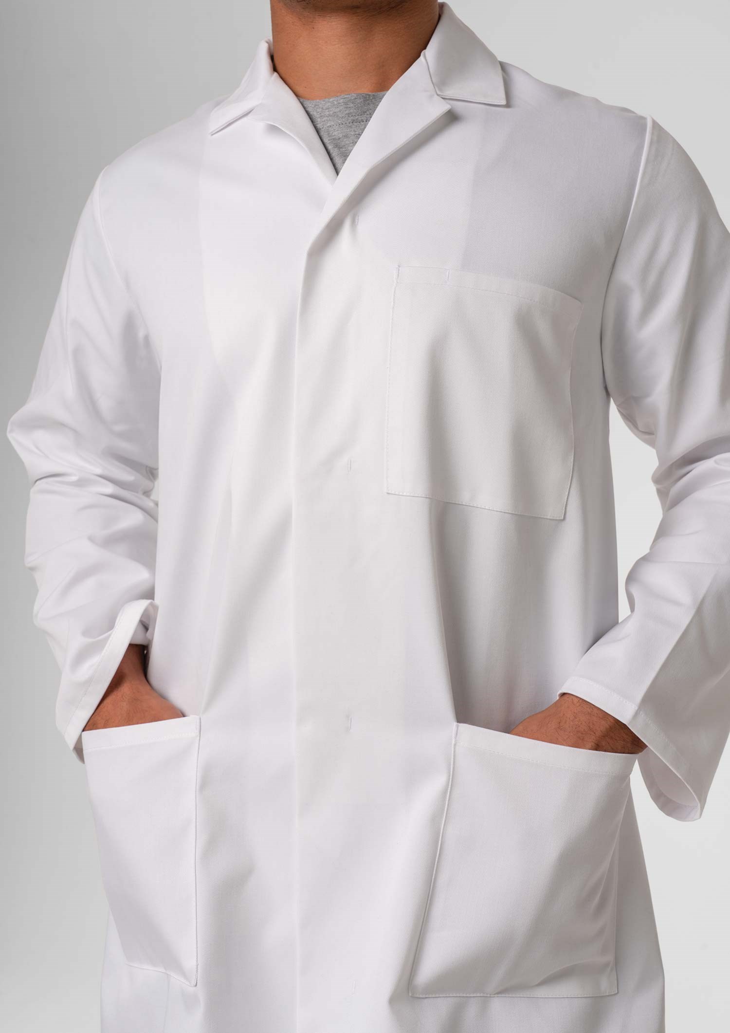 Deane Dustcoat With Pockets - white