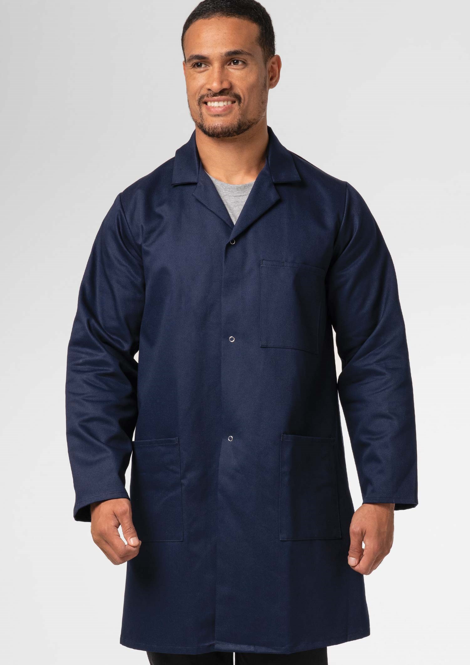 Deane Dustcoat With Pockets - navy