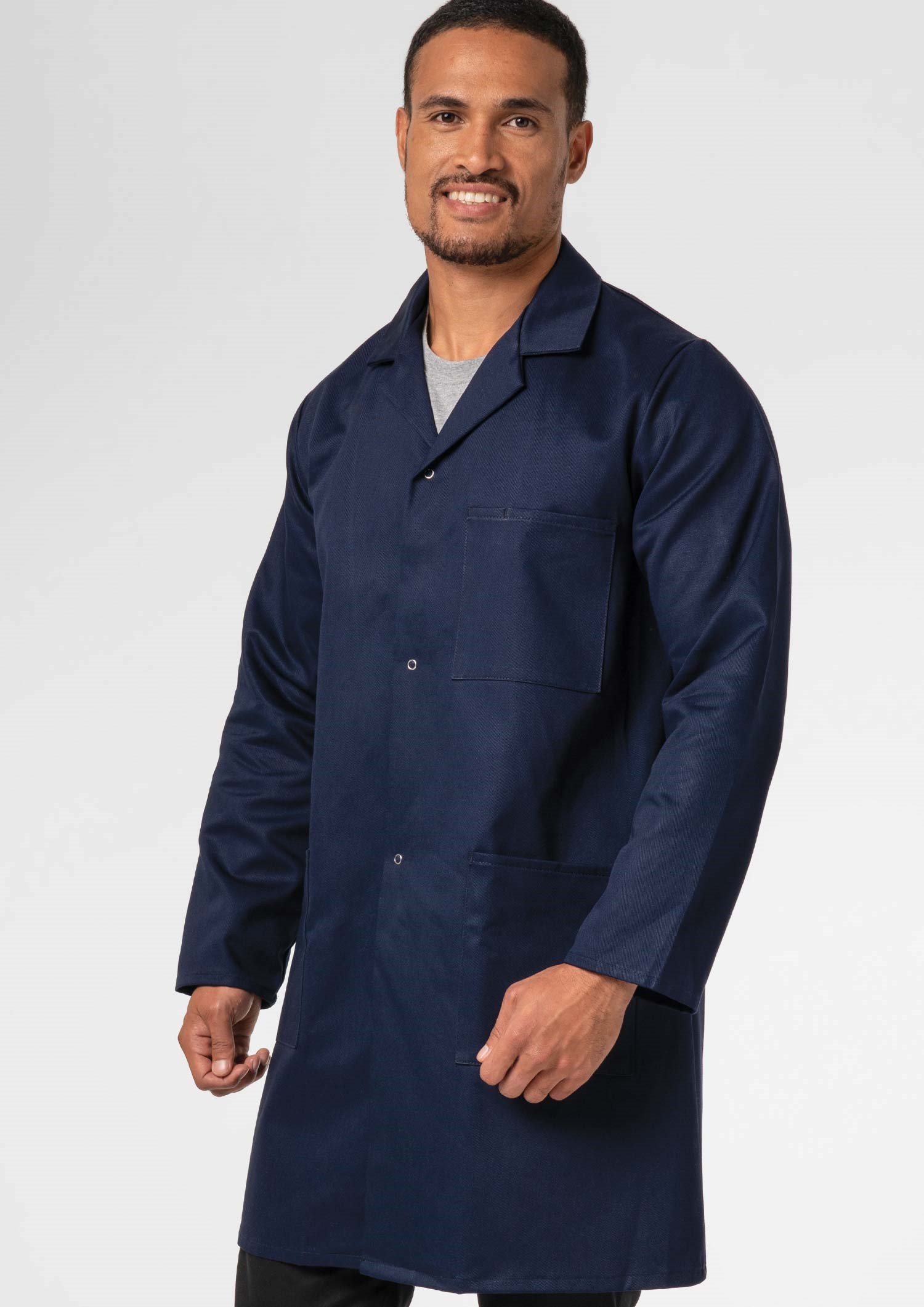 Deane Dustcoat With Pockets - navy