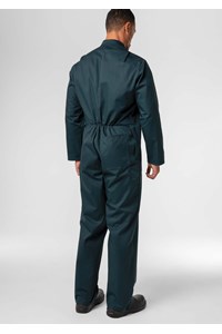 Classic Long Sleeve Poly-Cotton Zip Overall - spruce