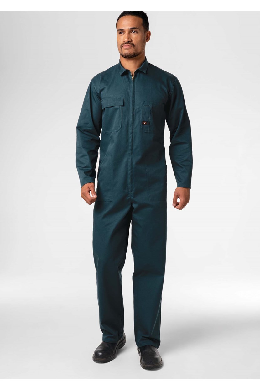 Classic Long Sleeve Poly-Cotton Zip Overall
