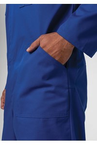 Classic Long Sleeve Poly-Cotton Zip Overall - royal