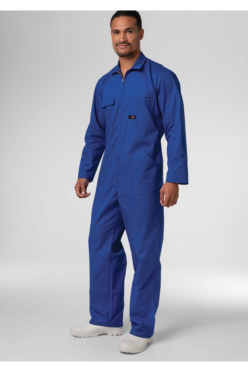 Classic Long Sleeve Poly-Cotton Zip Overall