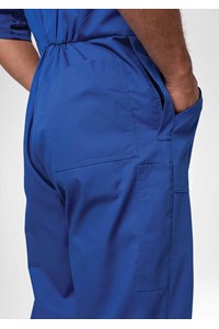 Classic Short Sleeve Poly-Cotton Zip Overall - royal