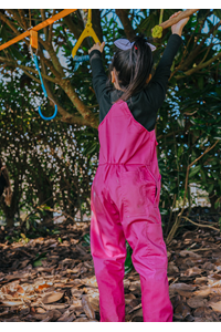 Kids Classic Sleeveless Overall - fuschia