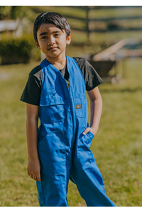 Kids Classic Sleeveless Overall - royal