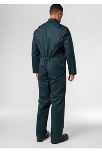 Long Sleeve Cotton Zip Overalls - spruce