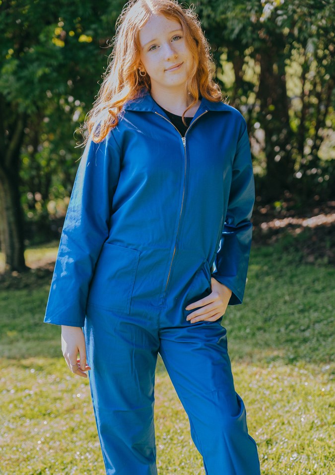 Kids Classic Long Sleeve Overall - royal