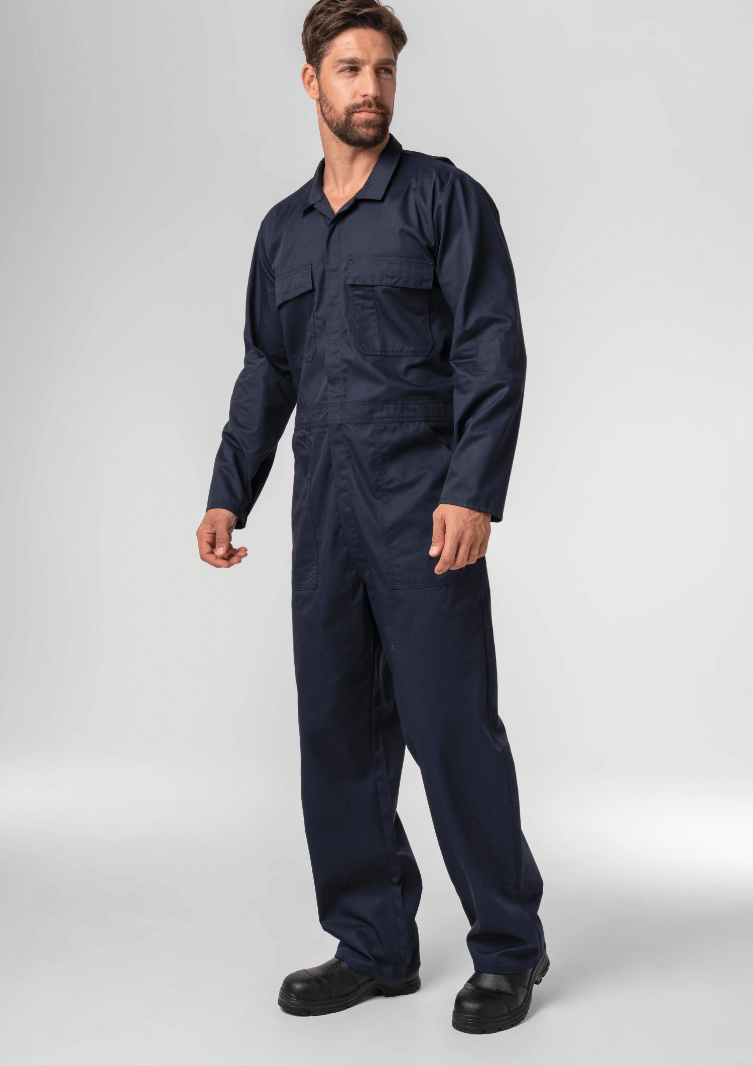 Deane P/C 240gsm Dome Overall - navy