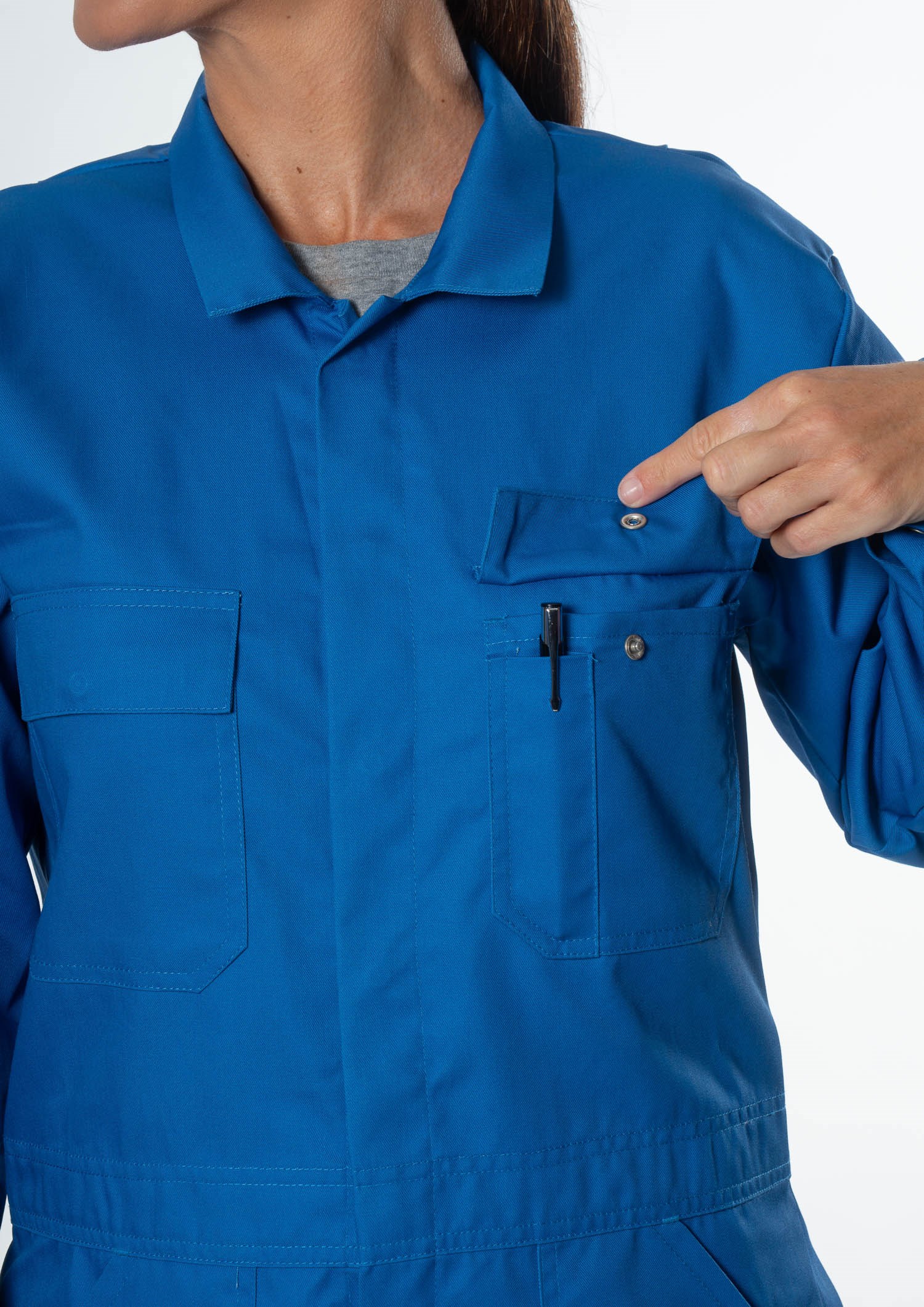 Deane P/C 240gsm Dome Overall - mid blue
