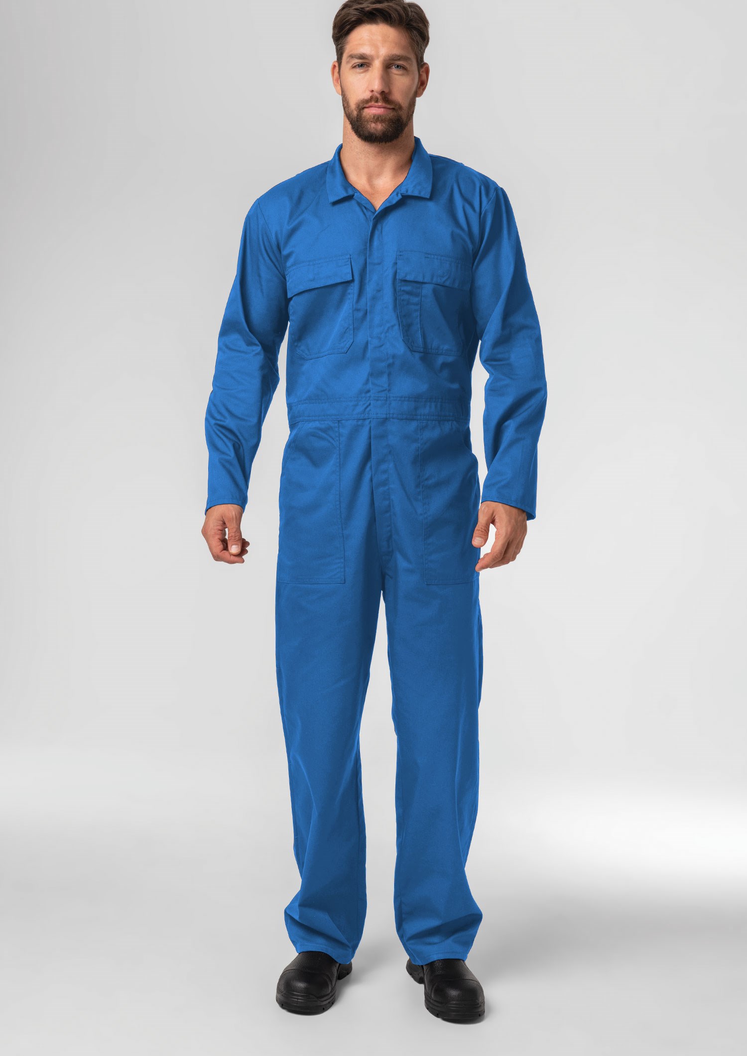 Deane P/C 240gsm Dome Overall - mid blue
