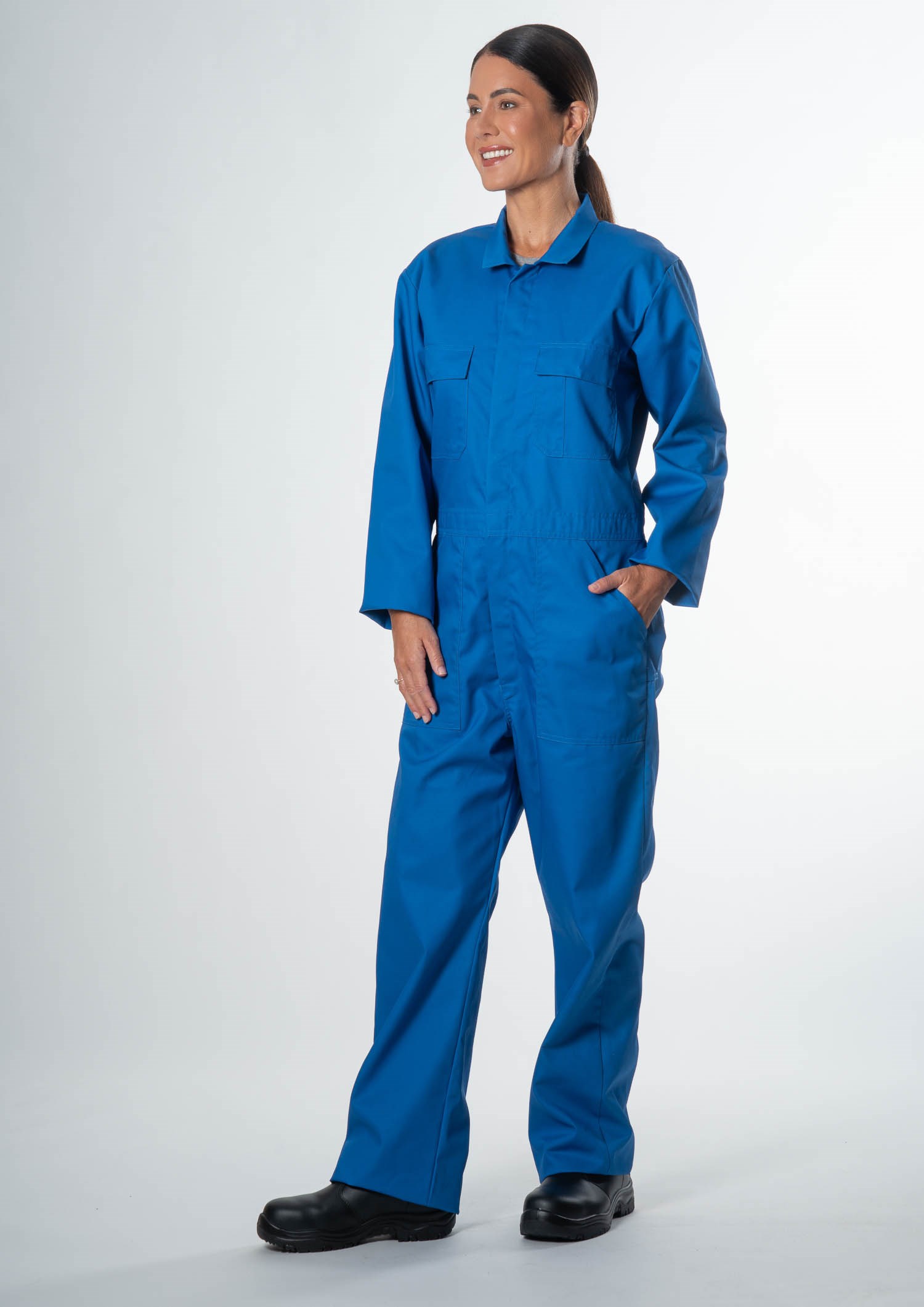 Deane P/C 240gsm Dome Overall - mid blue