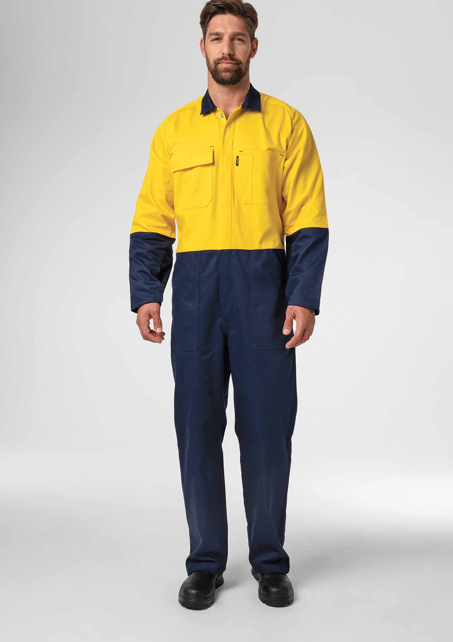 Flex Day Dome Overall - navy/yellow