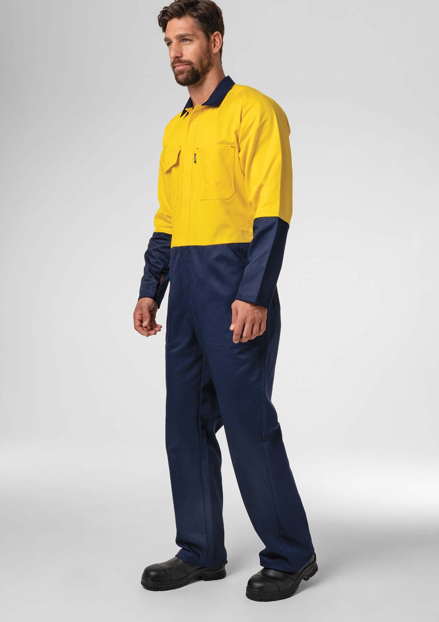 Flex Day Dome Overall - navy/yellow