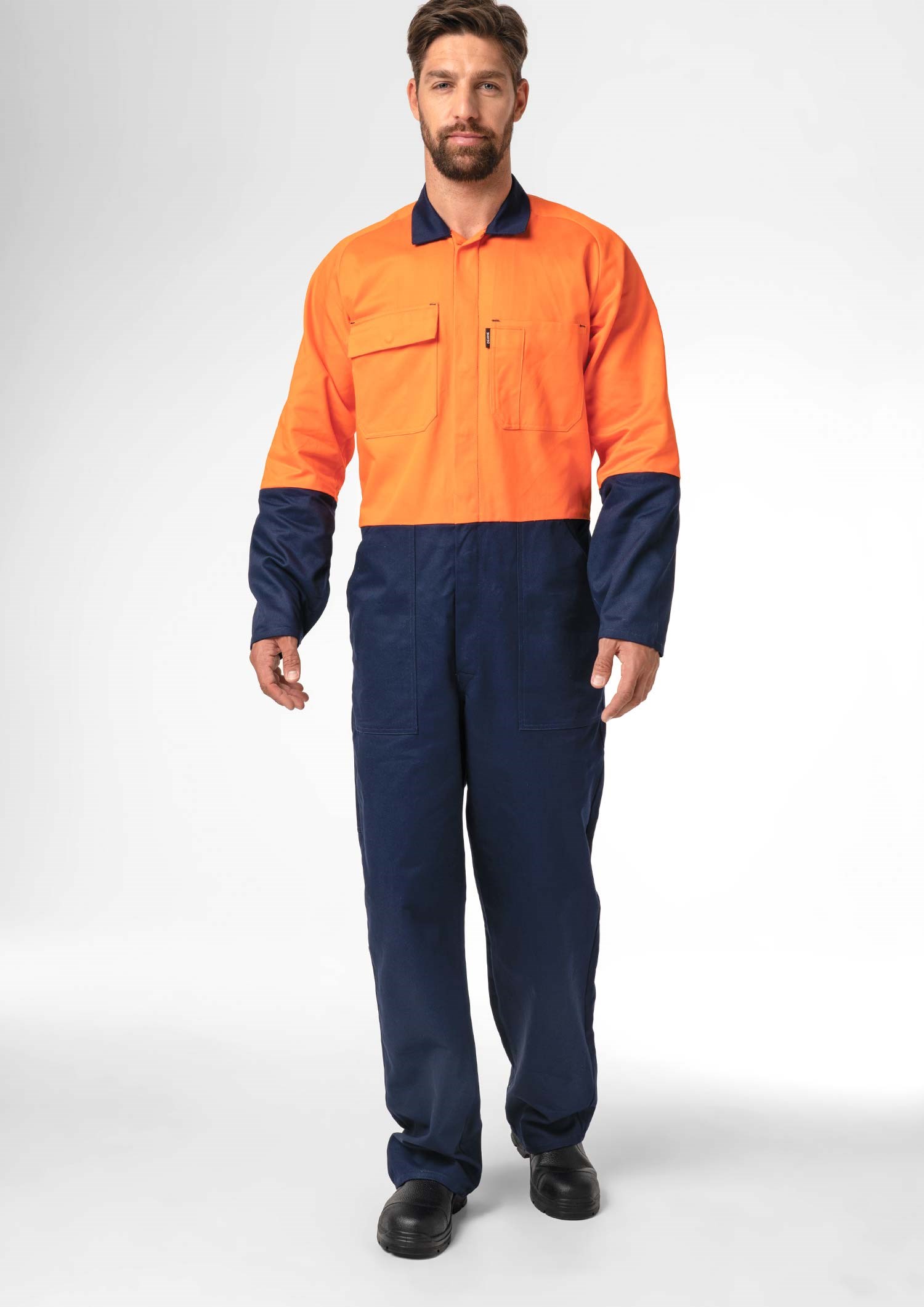 Flex Day Dome Overall - navy/orange