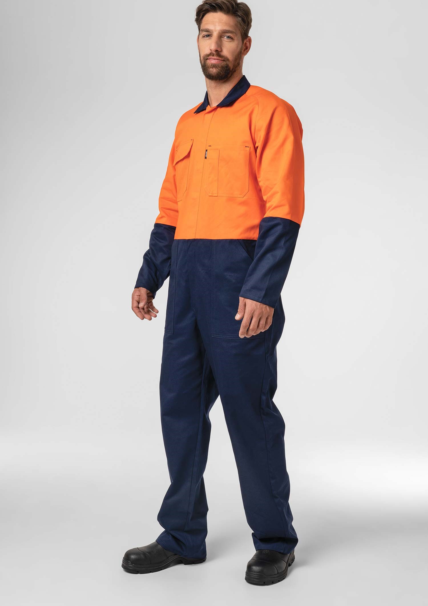 Flex Day Dome Overall - navy/orange