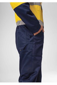 Flex Day/Night Cotton Domed Overall - navy/yellow