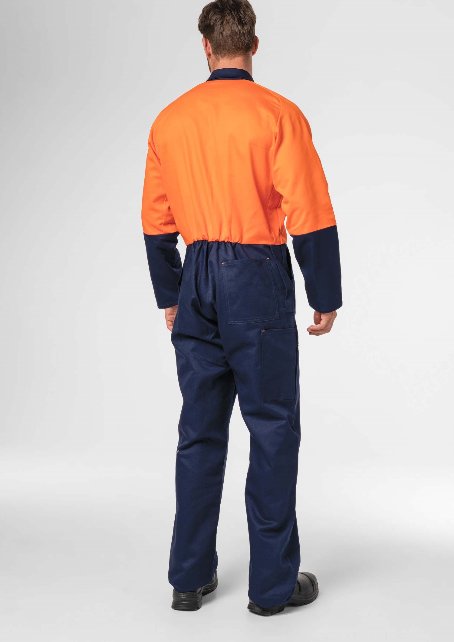 Flex Day Zip Overall - navy/orange