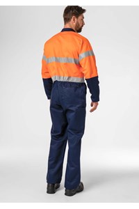 Flex Day/Night Zip Overall - navy/orange