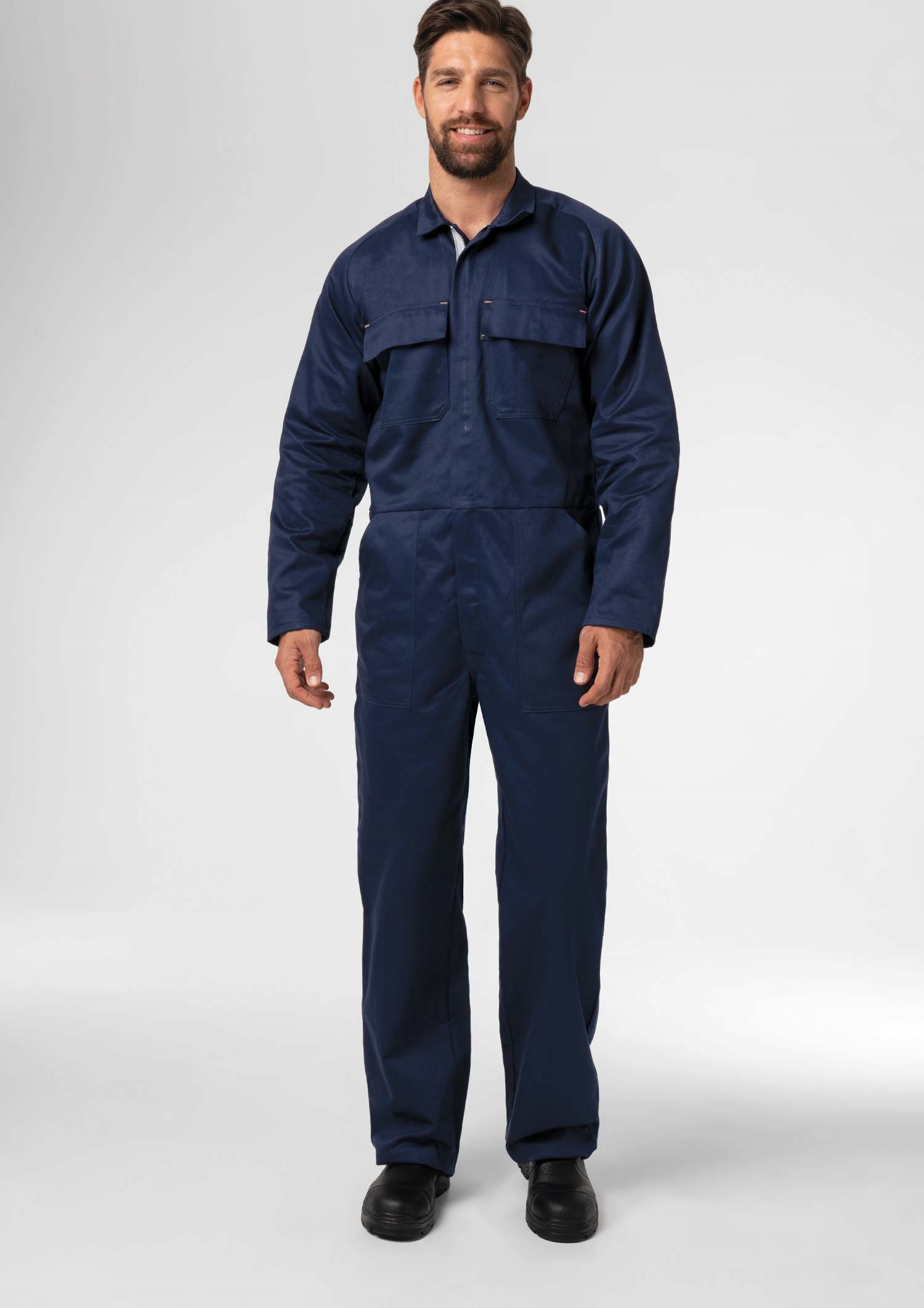 Flex Cotton Overall - navy