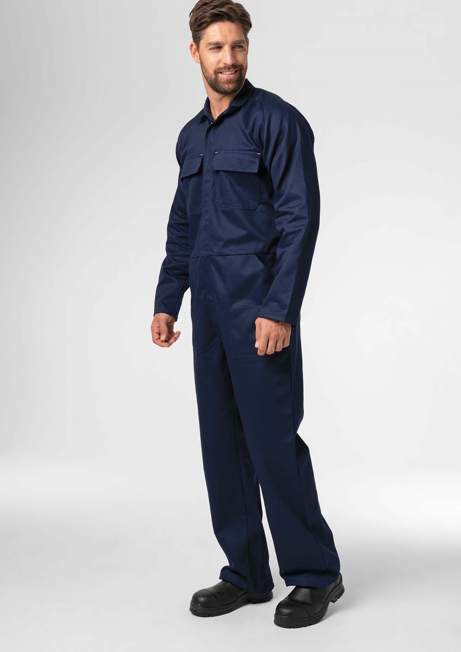 Flex Cotton Overall - navy