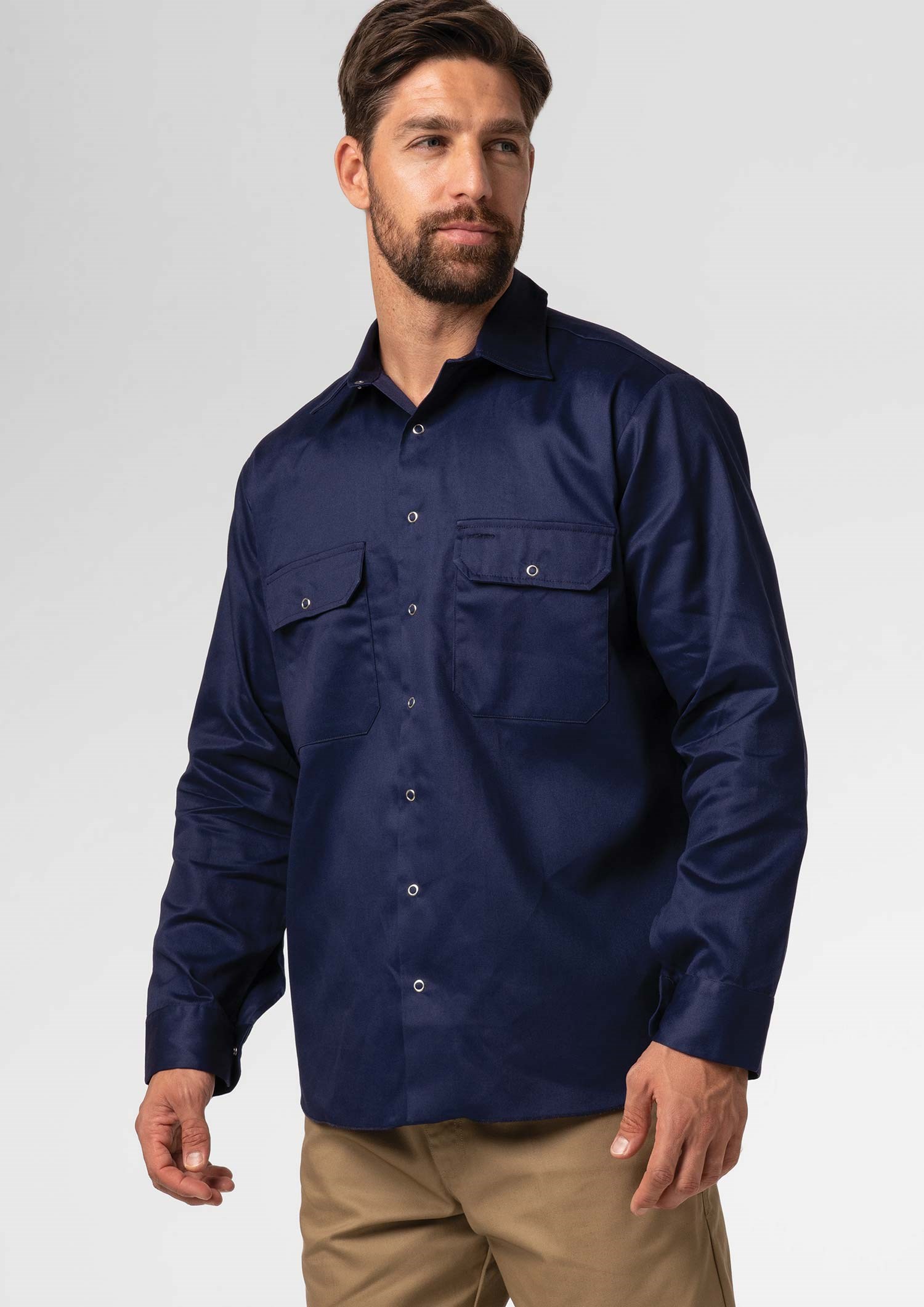 Deane Dome Work Shirt - navy