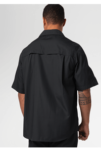 Pit Crew Short Sleeve Work Shirt - black