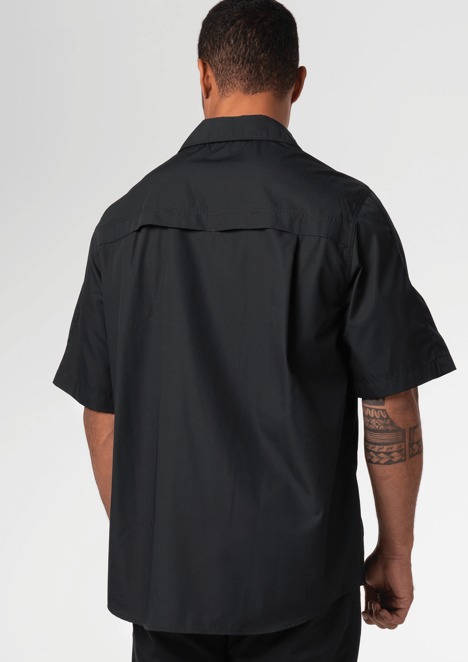 Pit Crew Short Sleeve Work Shirt - black