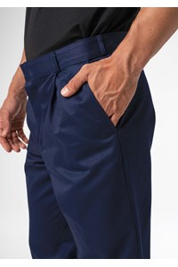 Men's Single Pleat Work Trouser - navy